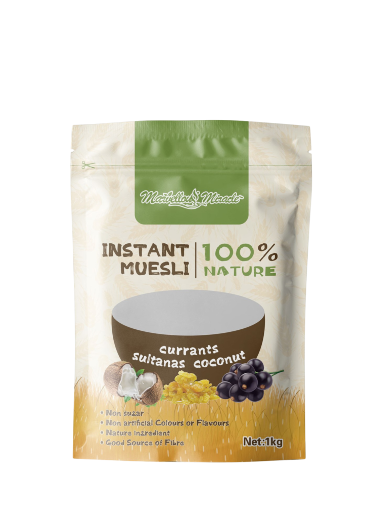 stand up pouch for instant muesli